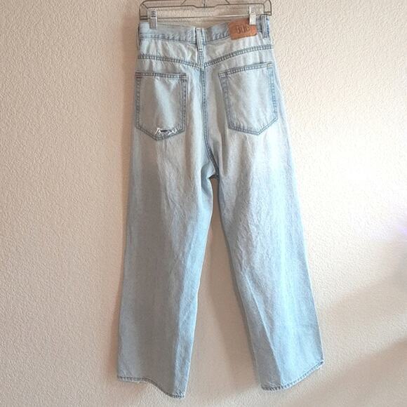 Urban Outfitters BDG High Rise Loose Baggy Oversized Distress Wide Leg Jeans 28 - Picture 6 of 12